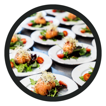 Food & Beverage Category Image - Food Set on White Plates (multiple)